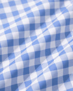 Blue Plaid Underwire One Piece